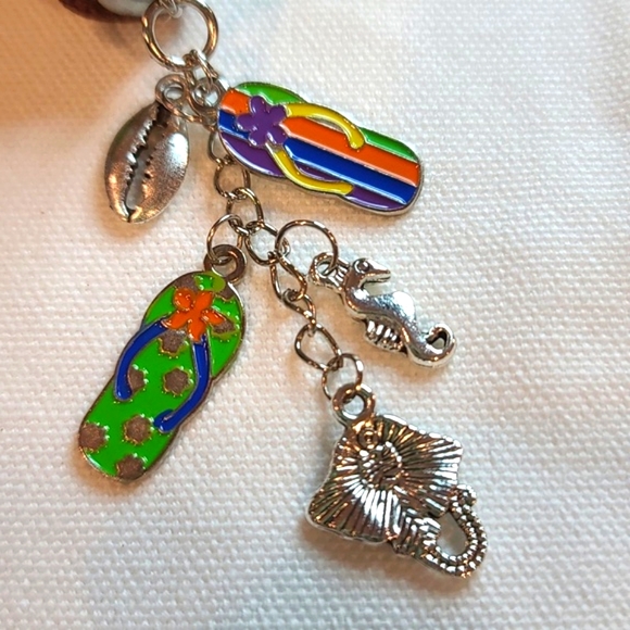 COPY - 2 for $10 BOGO -Upcycled Wine Cork Key Chain or Purse Charm- Pick Which 2 - Picture 7 of 15